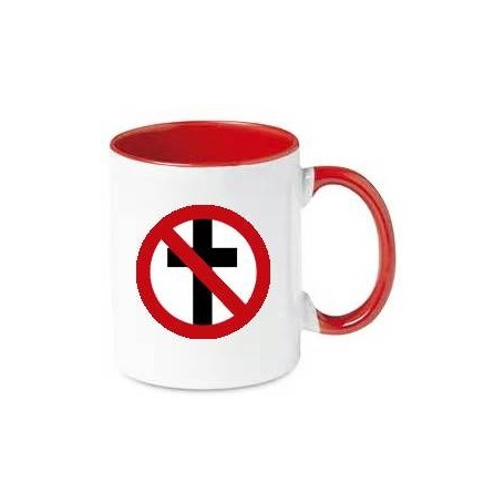cruz tachada taza