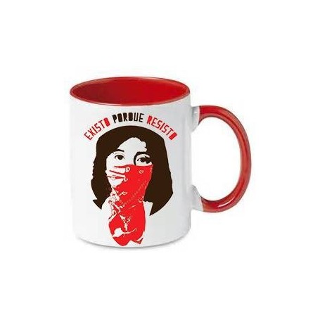 existo porque resisto mod 146 taza