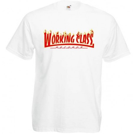 Working Class Records llamas camiseta blanca
