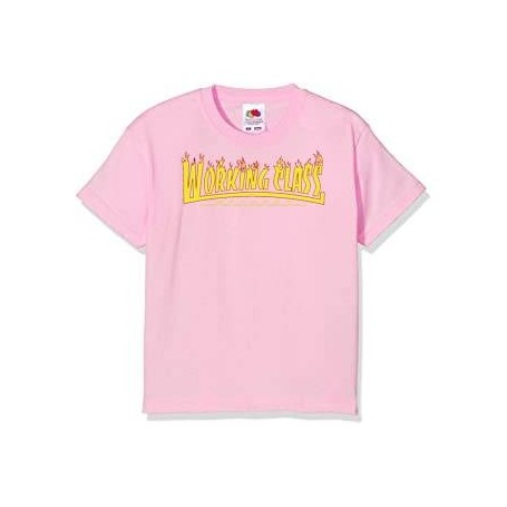 Working Class Records llamas camiseta rosa claro