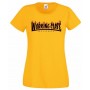 Working Class Records llamas camiseta chica amarilla