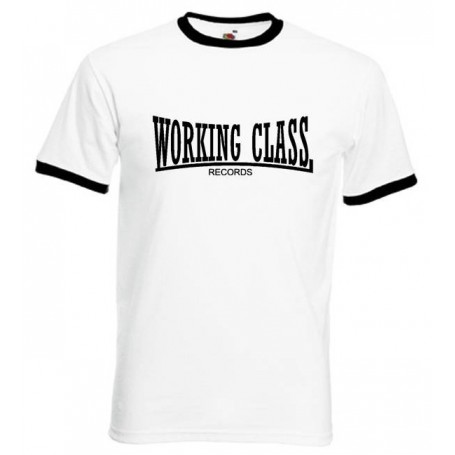 working class 2 blanca cuello negro camiseta
