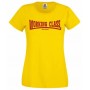 Working Class Records camiseta amarilla chica