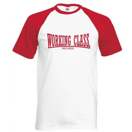 working class records 2 colores blanca roja camiseta