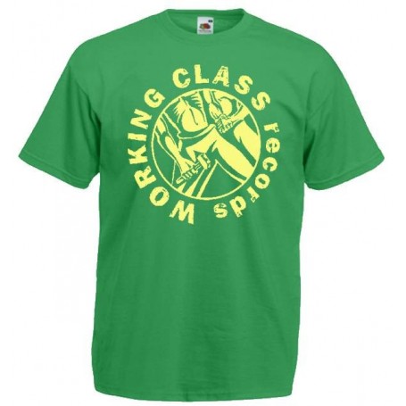 Working Class records logo camiseta verde
