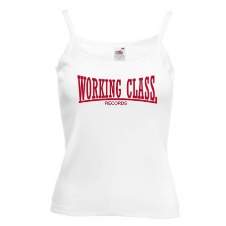 working class records camiseta blanca tirantes