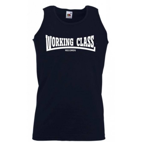 Working Class camiseta azul marino blanco tirantes