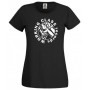 Working Class recors logo redondo camiseta chica negra