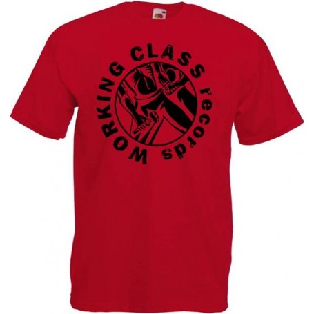 Working Class records logo camiseta rojo