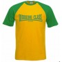 Working Class records camiseta amarilla manga verde