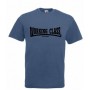 Working Class records camiseta azul steel negro