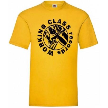 Working Class recors logo redondo amarillo negro