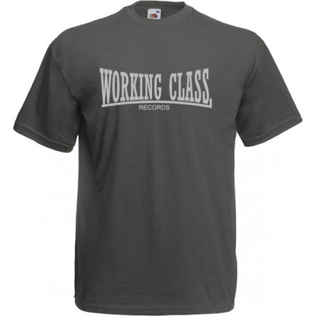 WORKING CLASS RECORDS gris grafito camiseta chico