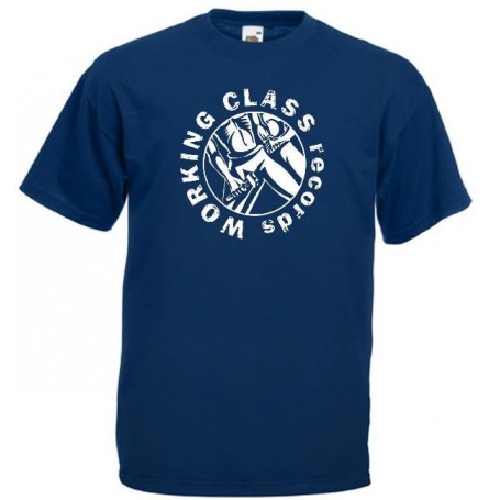 Working Class records logo camiseta azul