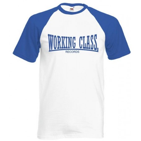 working class records 2 colores blanca azul camiseta