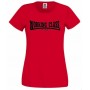 Working Class Records camiseta rojo negro chica