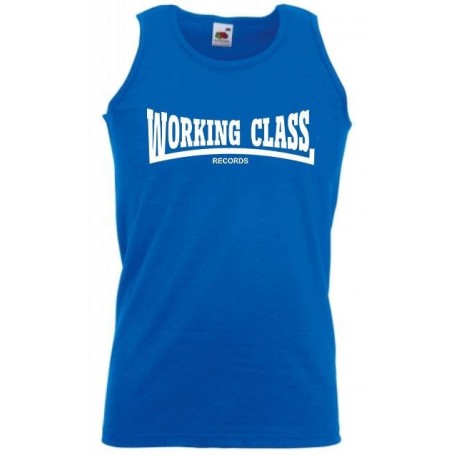 Working Class camiseta azul real blanco tirantes