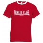 working class records 2 colores roja cuello blanco camiseta
