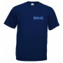 Working Class Records camiseta azul marino bordado azul